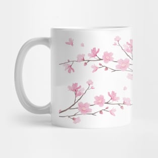 Cherry Blossom Branches – Transparent Background Mug